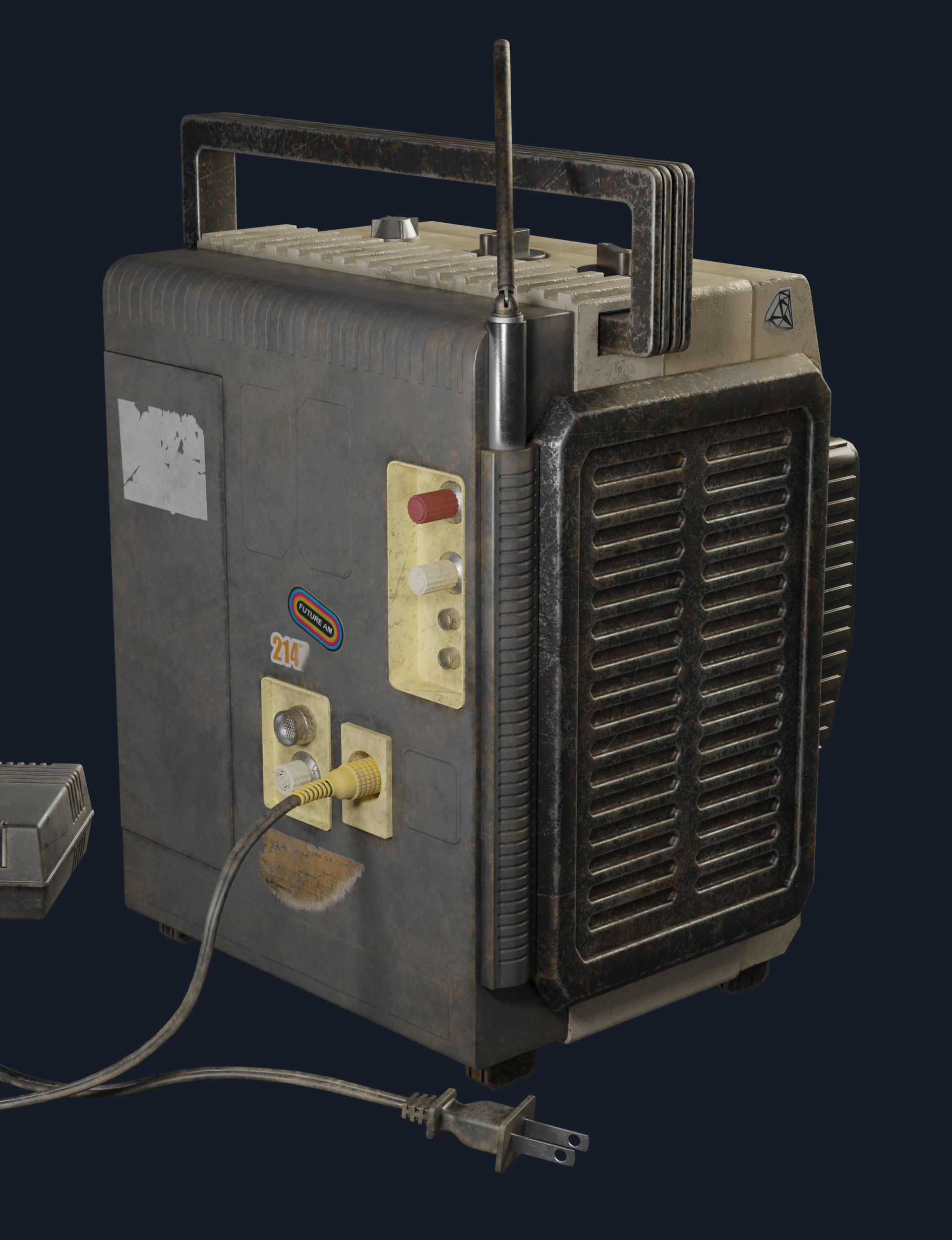 Retro Tv 3D model_5