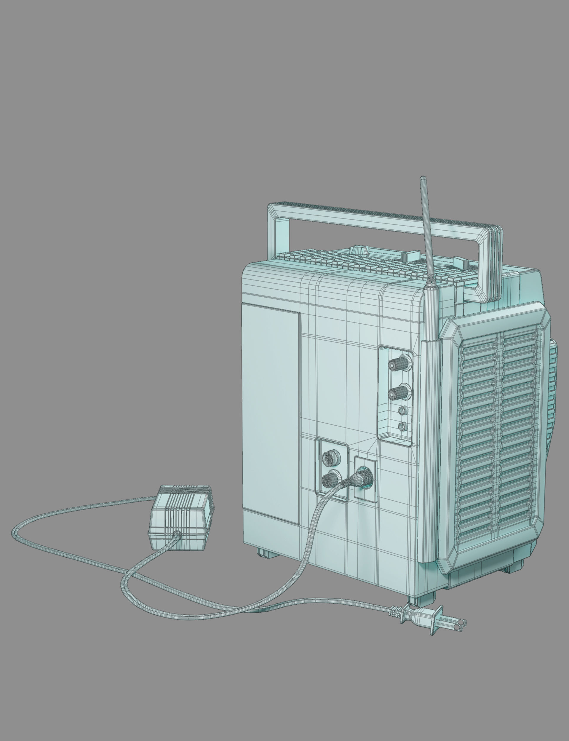 Retro Tv 3D model_10