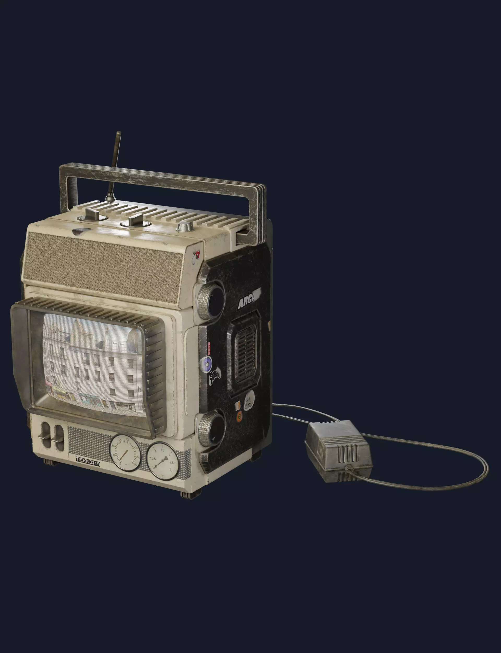 Retro Tv 3D model_0