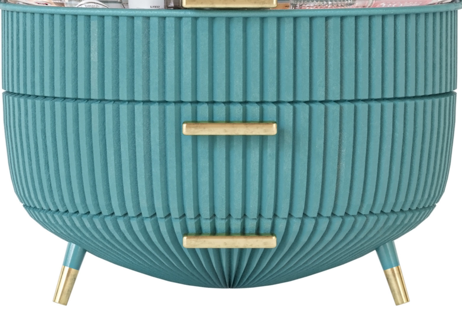 Decorative table with cosmetics 3D model_4