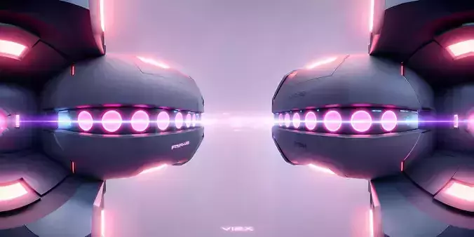 Skybox Cyber Punk Purple and Neon Pink