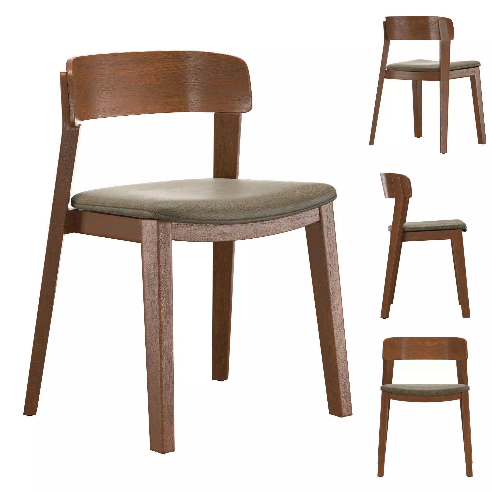 Amara Soft Dining Chair 3D model