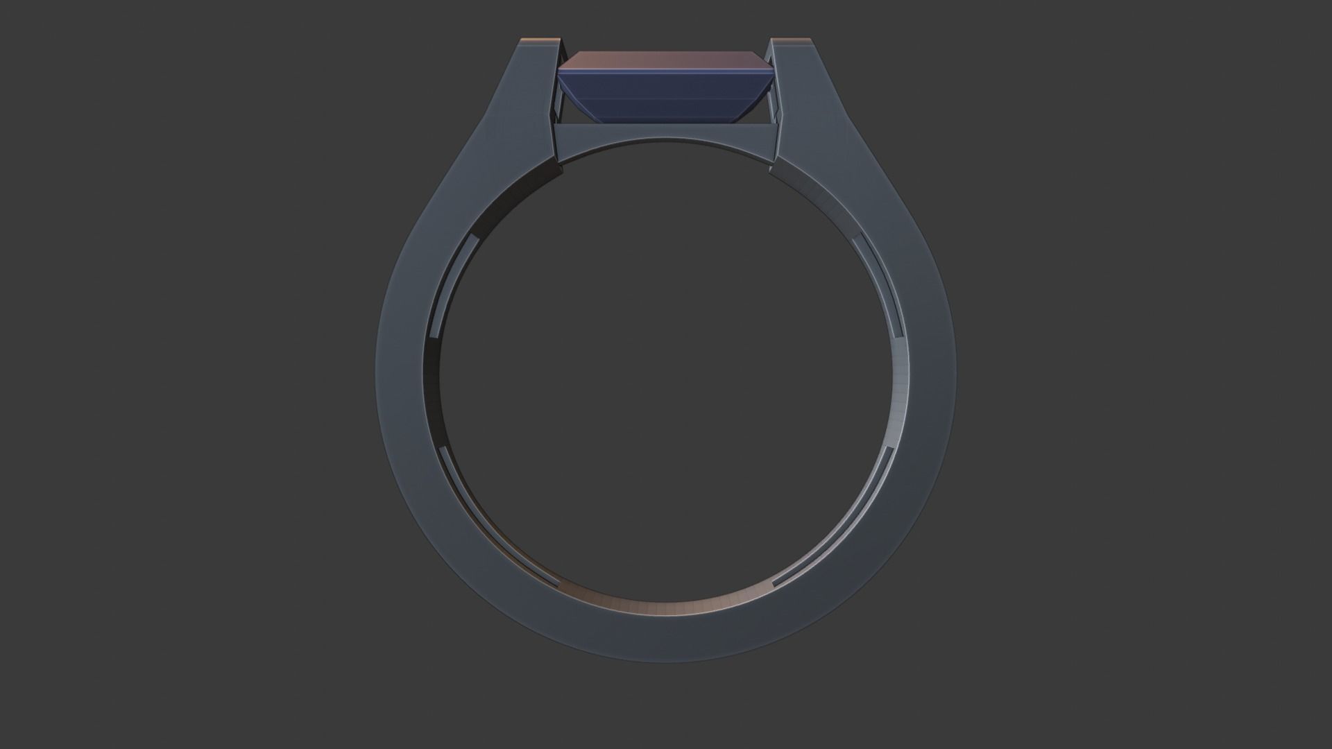 Ring with diamonds  3D print model_8