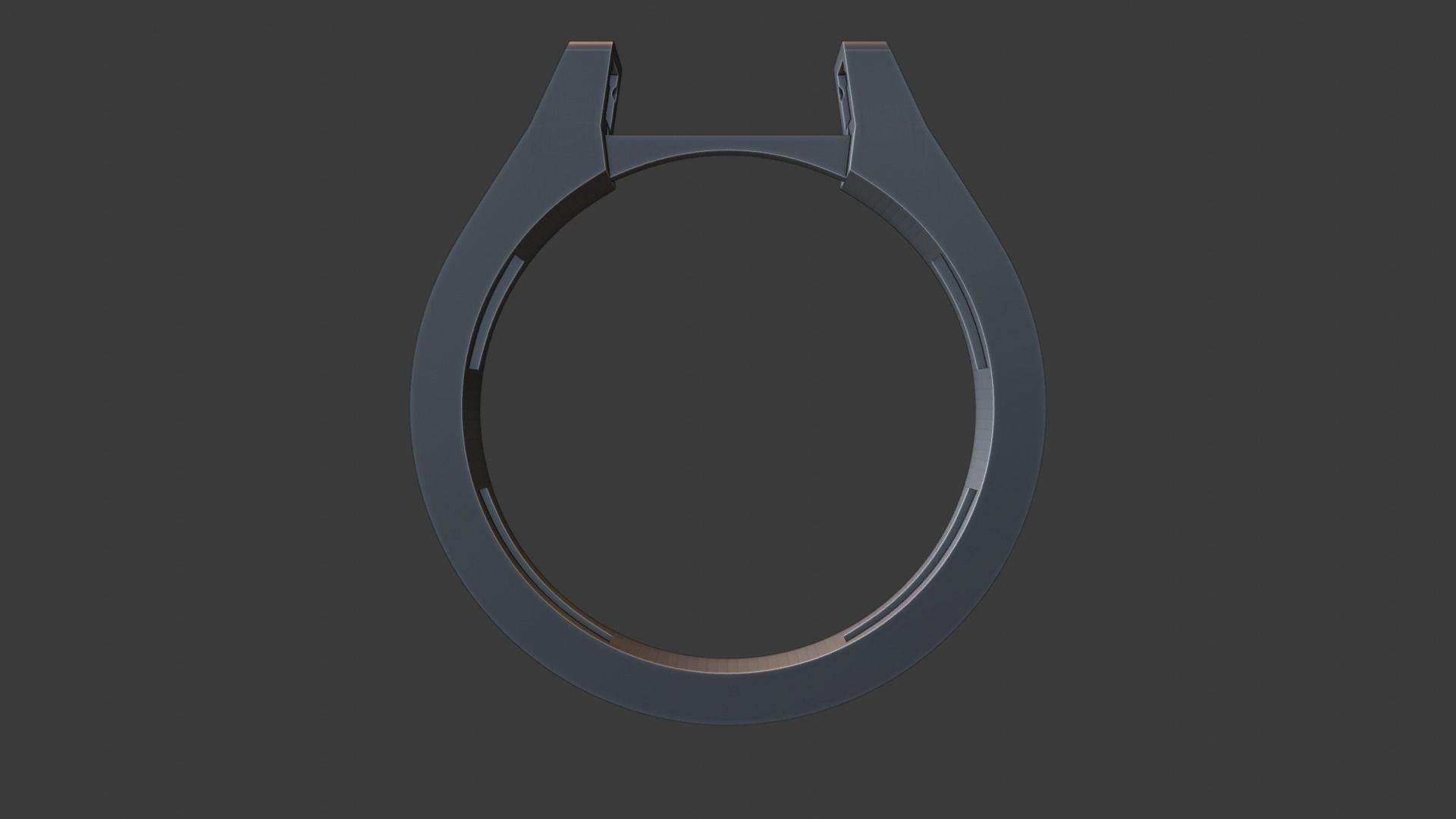 Ring with diamonds  3D print model_9