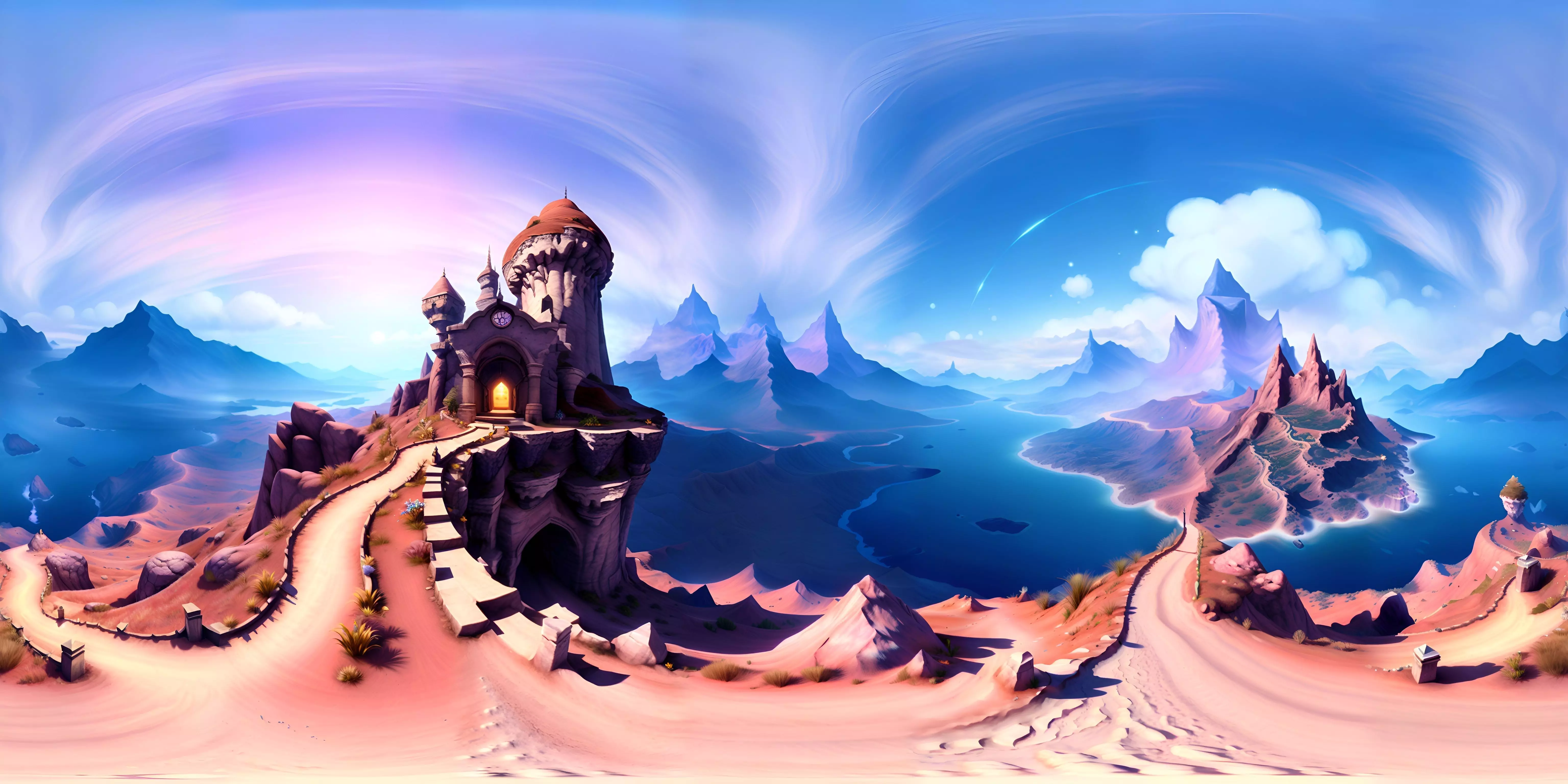 Skybox The FantasyCastle Free 3D model