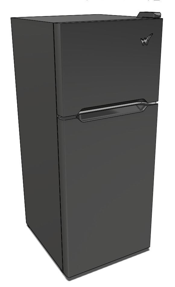 Refrigerator for dolls - small size 3D print model_3