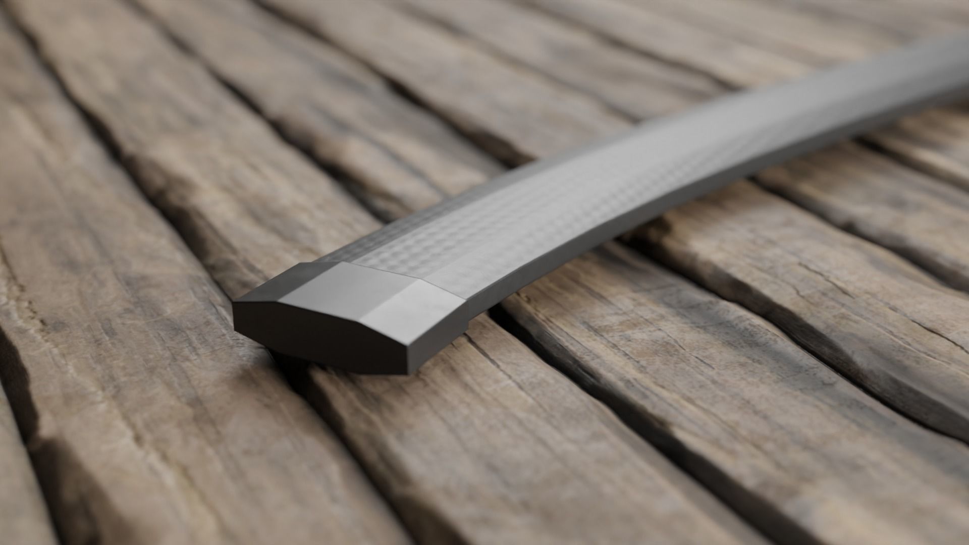 Saber sci fi Low-poly 3D model_11