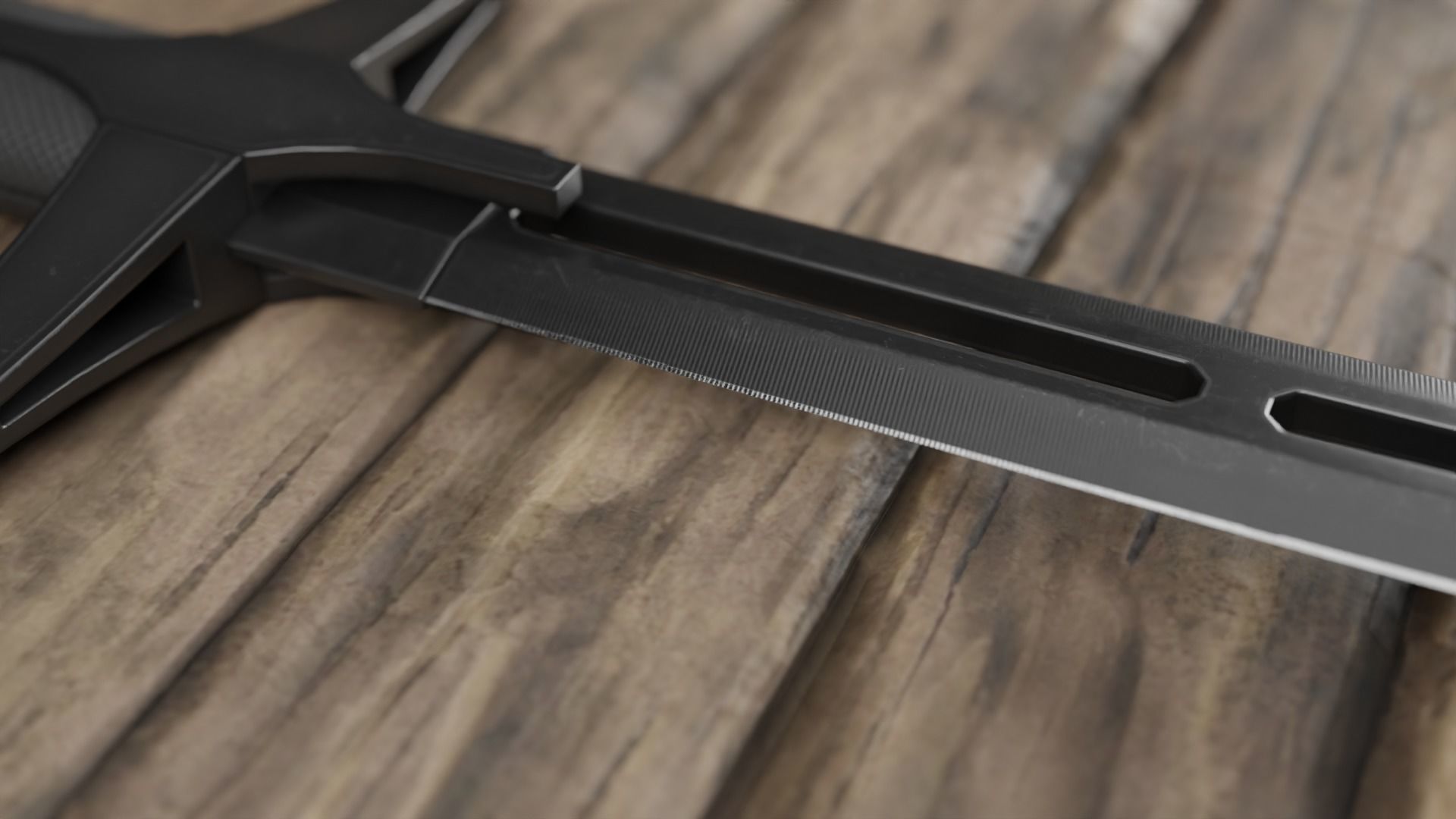 Saber sci fi Low-poly 3D model_5