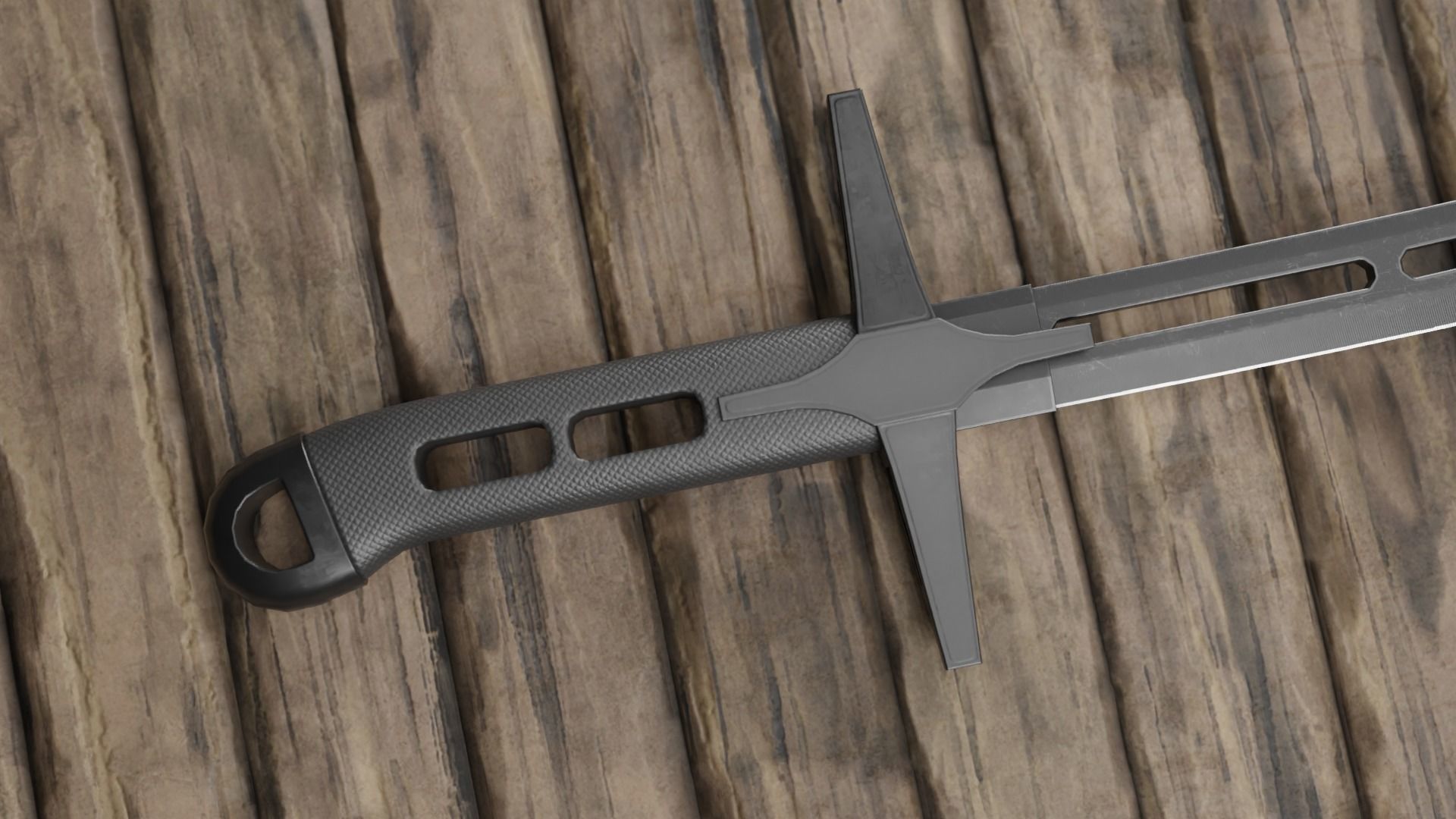 Saber sci fi Low-poly 3D model_4