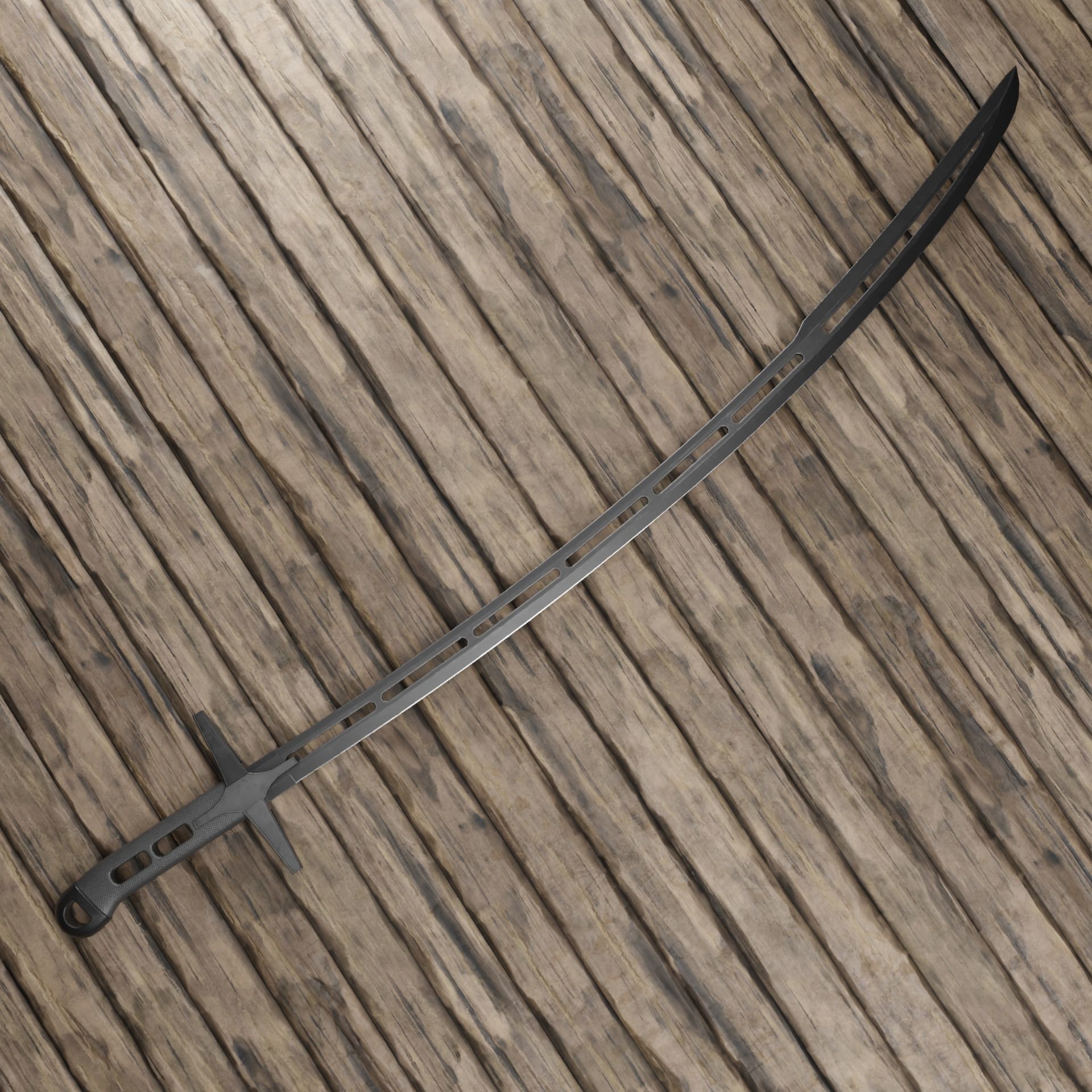 Saber sci fi Low-poly 3D model_2