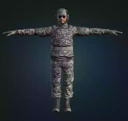 Army Soldier 3D Gaming Character with Pro Rifle Pack Animation Low-poly 3D model Army Soldier 3D Gaming Character with Pro Rifle Pack Animation Low-poly 3D model