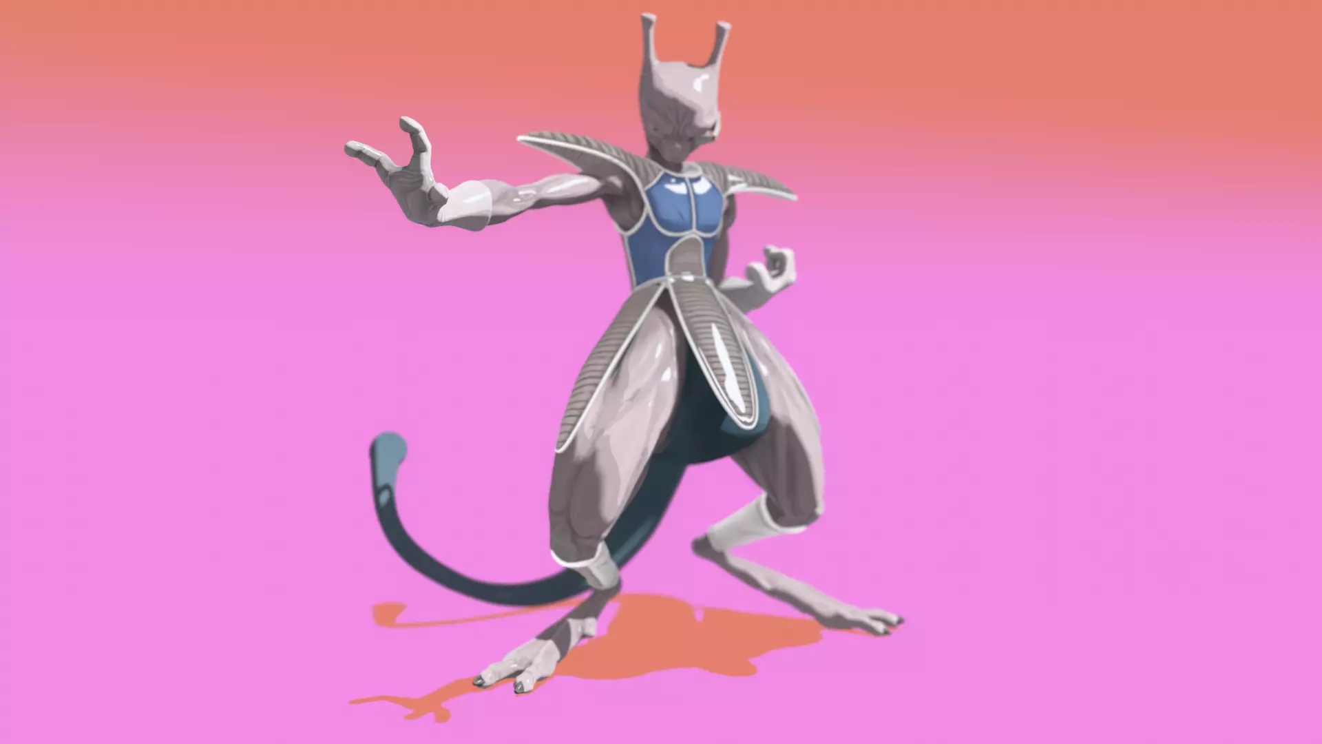 DRAGON BALL Z x POKEMON - FRIEZA ARMY MEWTWO 3D model
