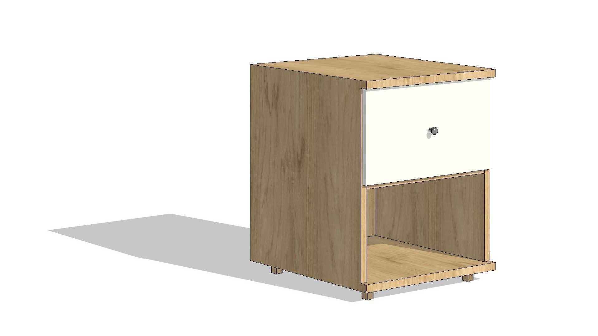Bedside Table Night Stand 3D model_3