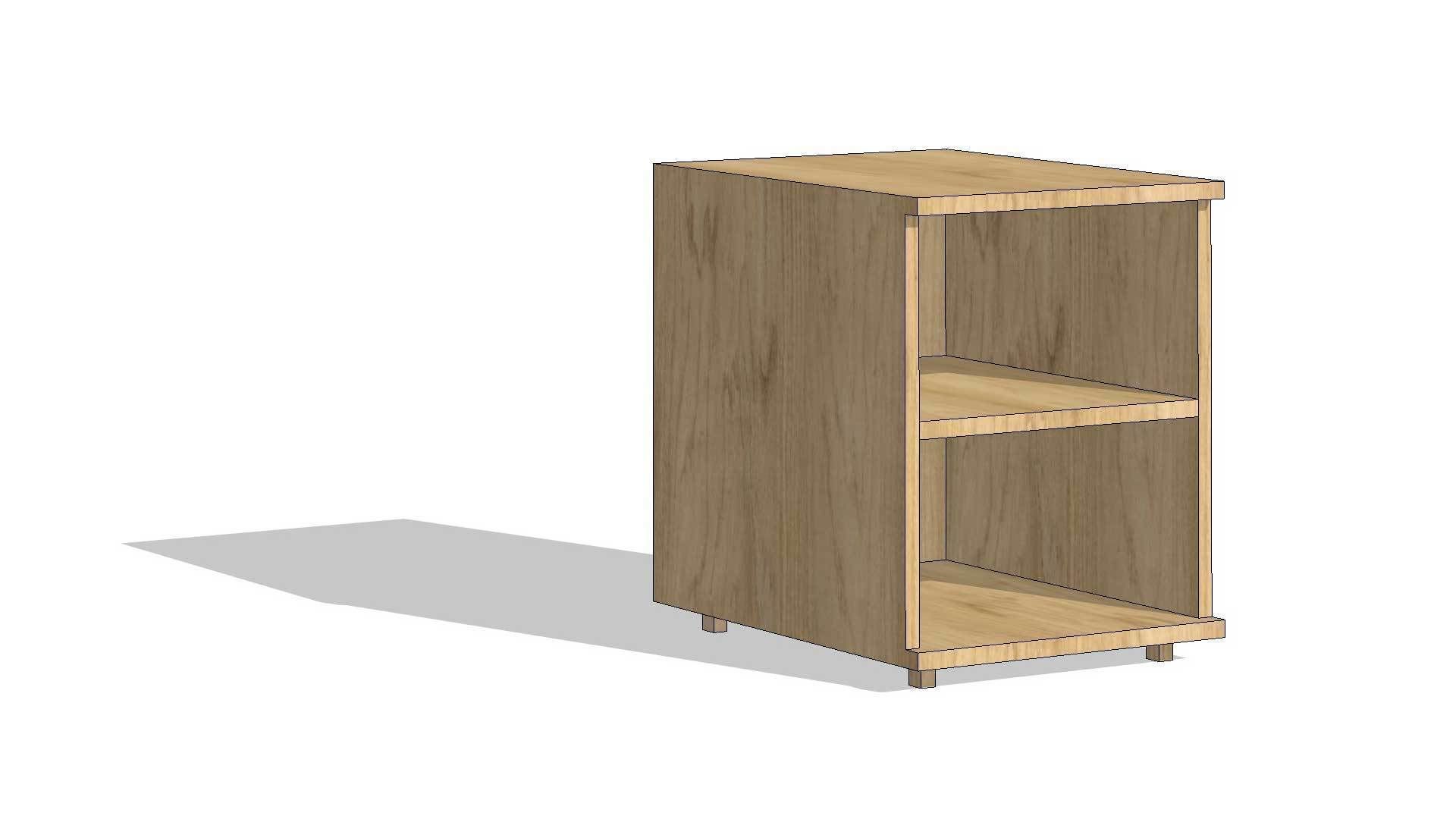 Bedside Table Night Stand 3D model_4