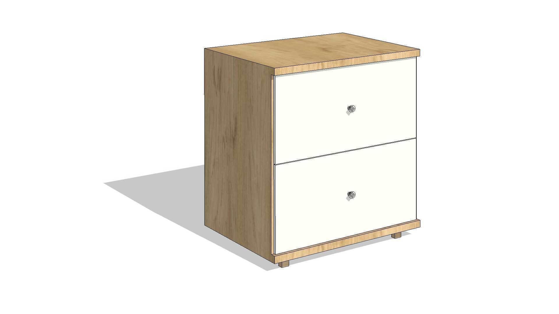 Bedside Table Night Stand 3D model_1