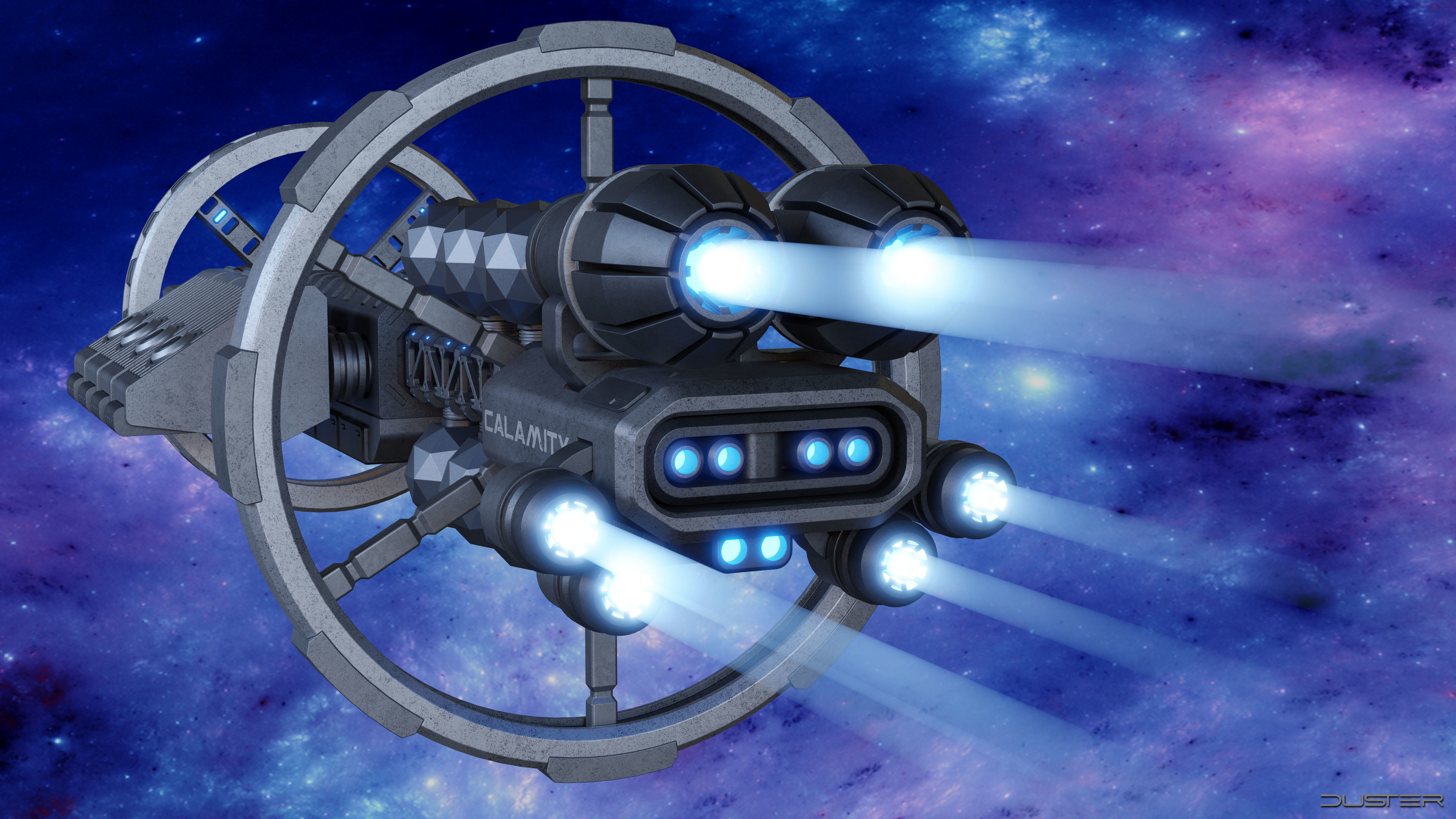 Sci-Fi Spaceship 3D model_3