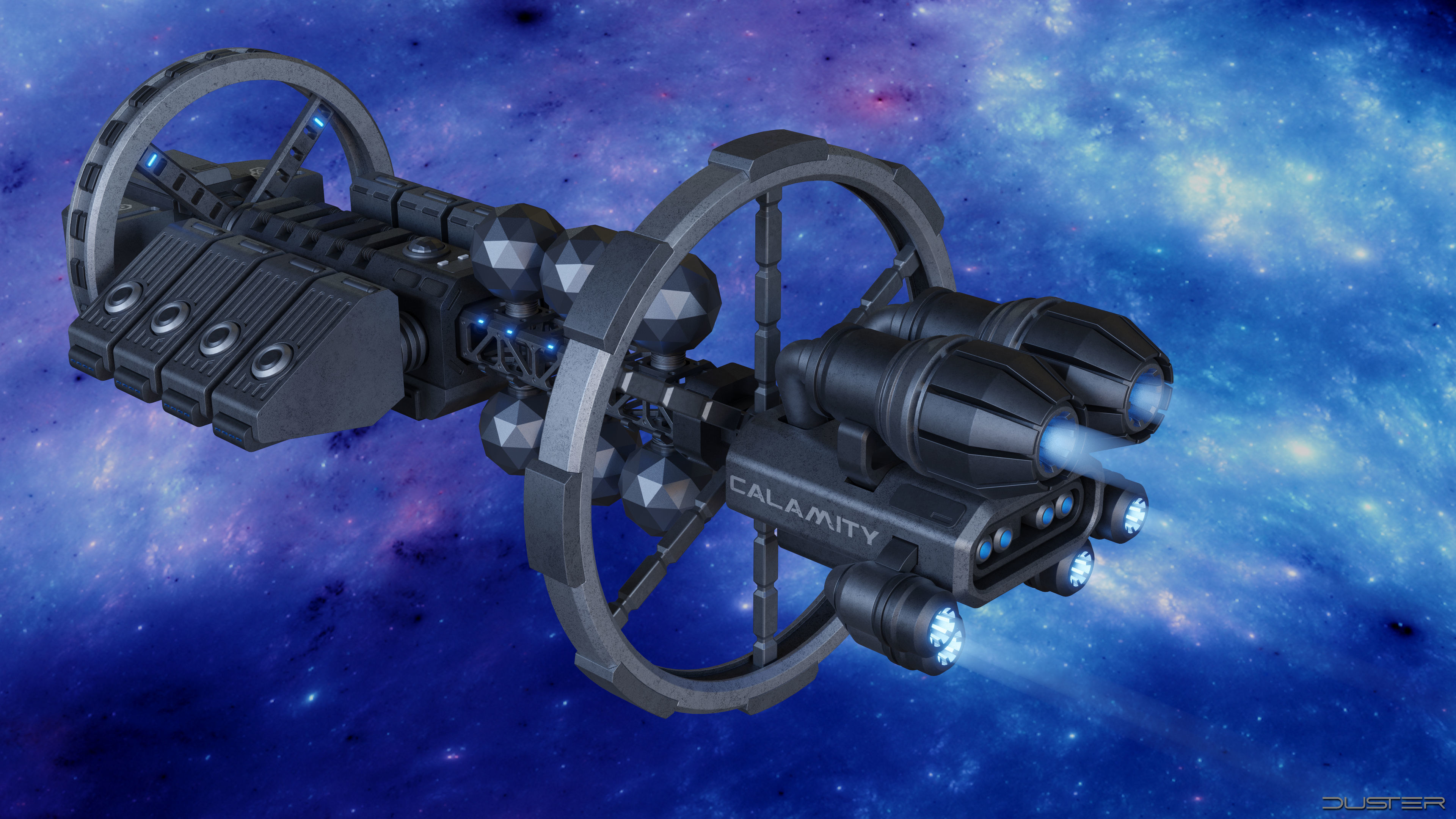 Sci-Fi Spaceship 3D model_1