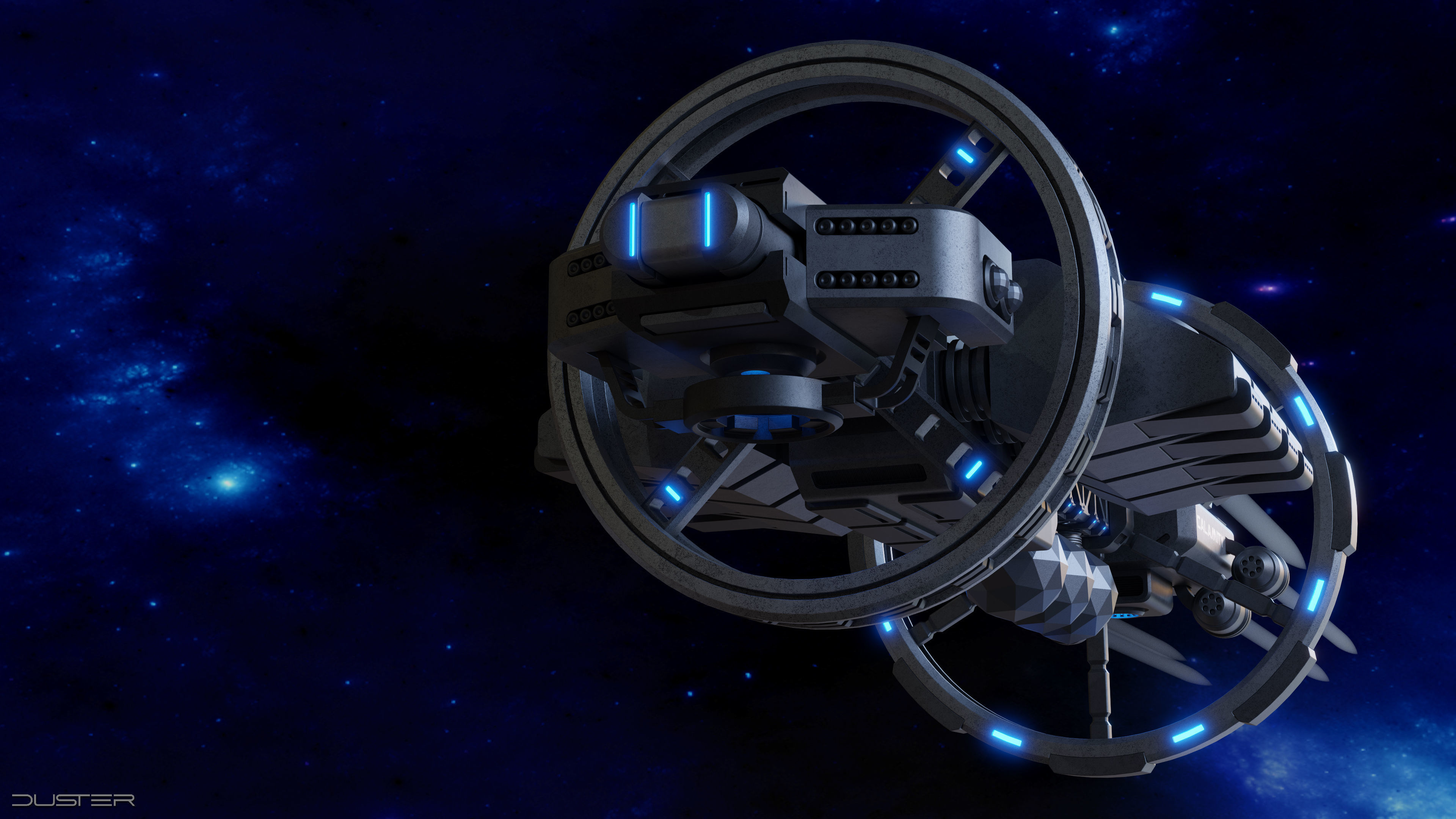 Sci-Fi Spaceship 3D model_2