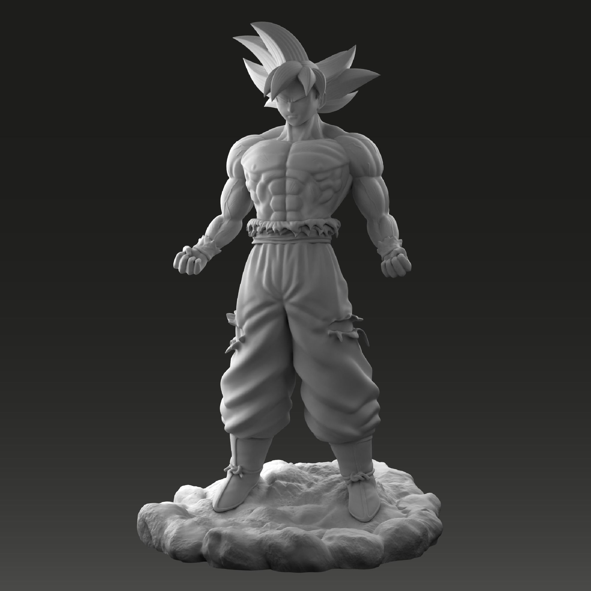 Goku Ultra Instinct 3D print model_3