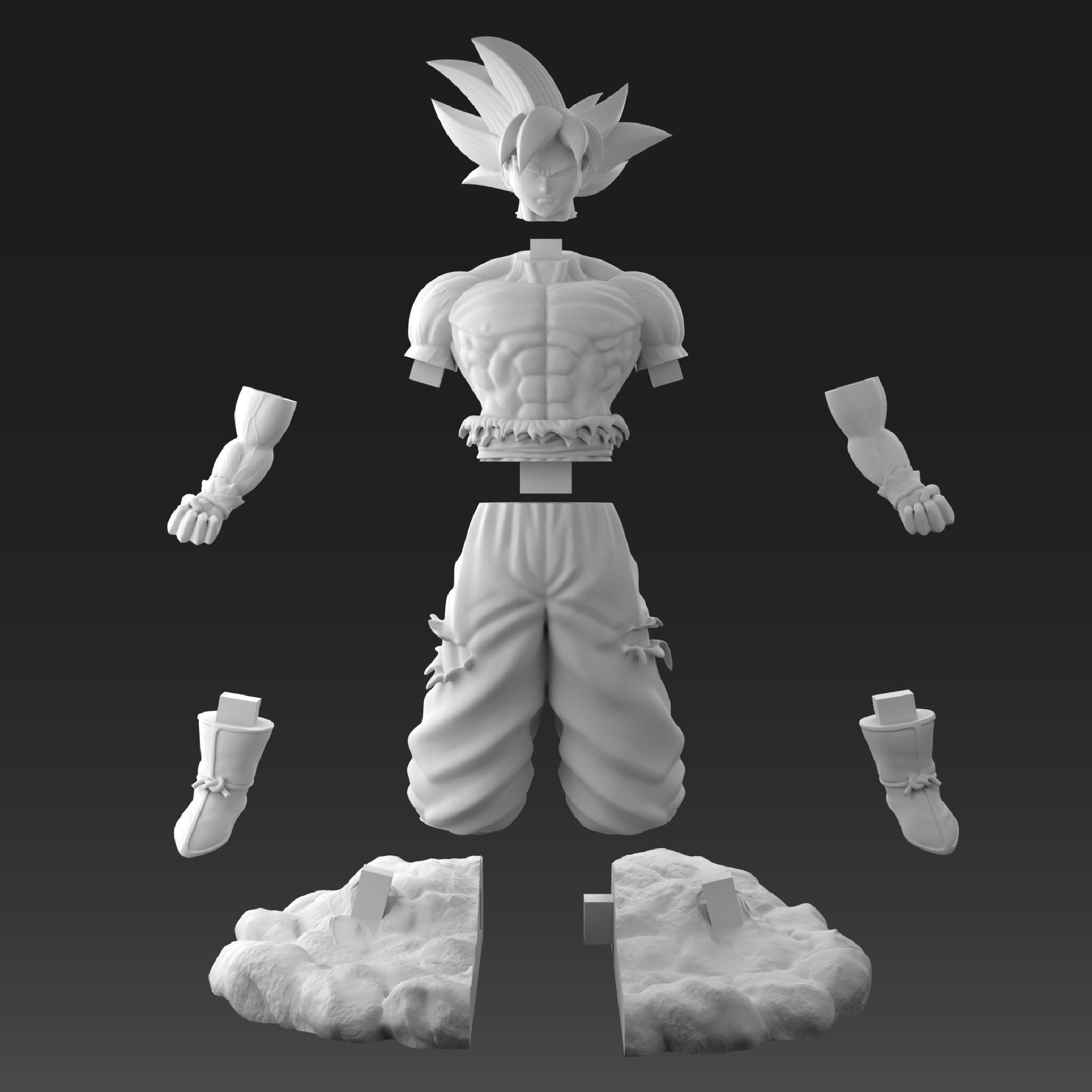 Goku Ultra Instinct 3D print model_5