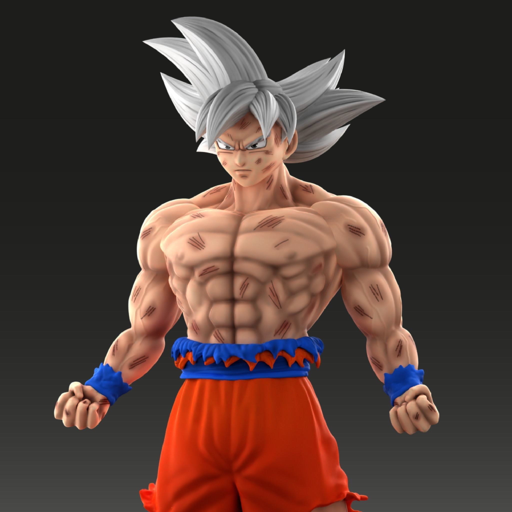 Goku Ultra Instinct 3D print model_1