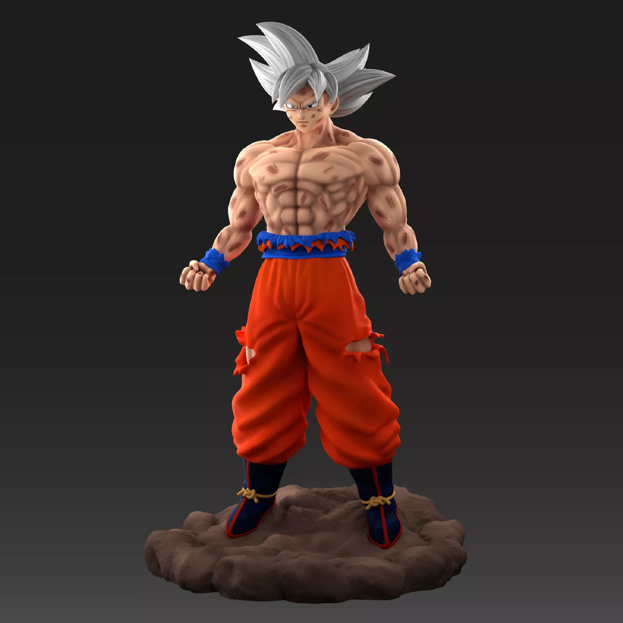 Goku Ultra Instinct 3D print model_0