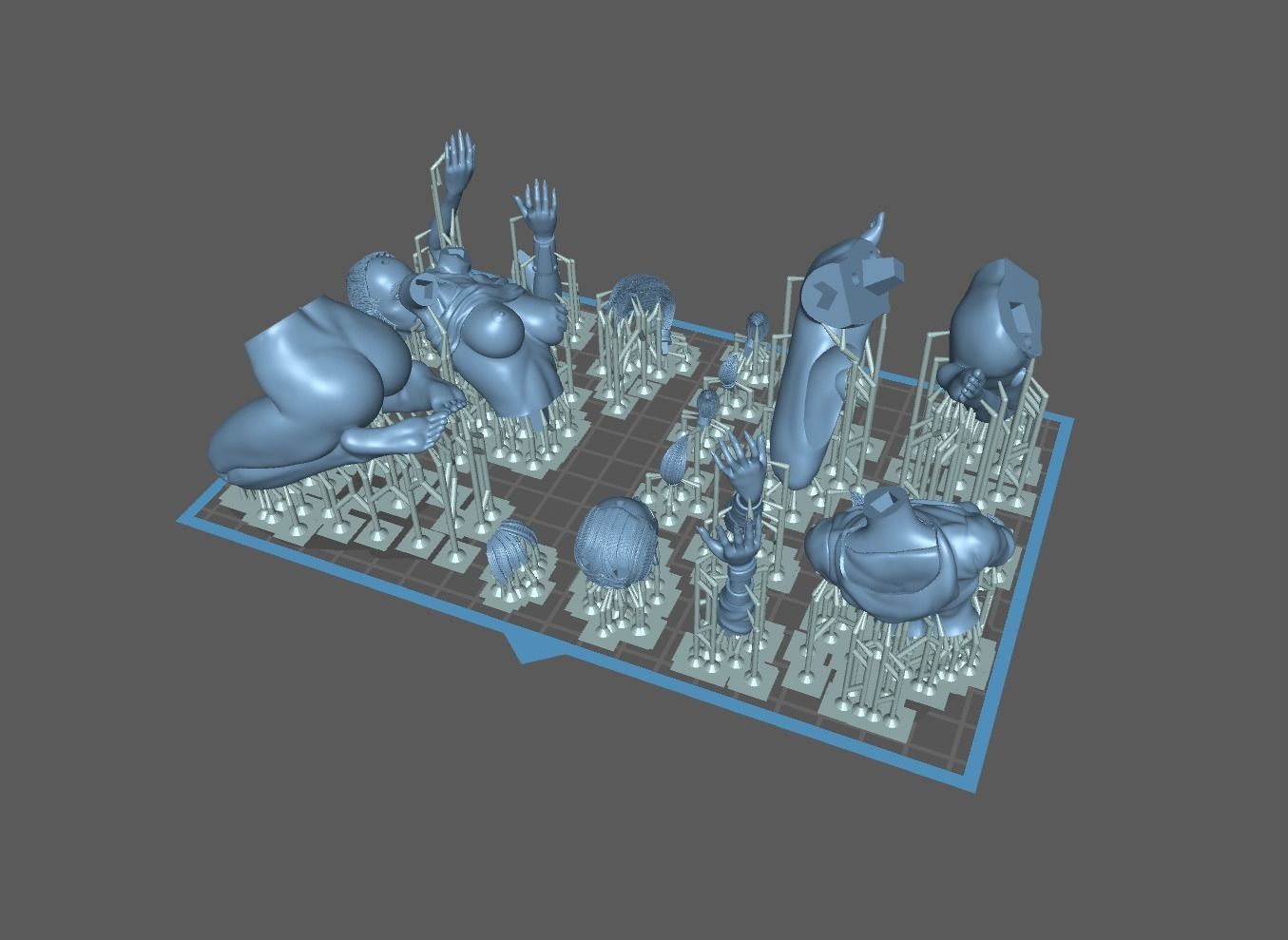 Futurama Girls - 1to10 statue STL file NSFW 3D print model 3D print model_20