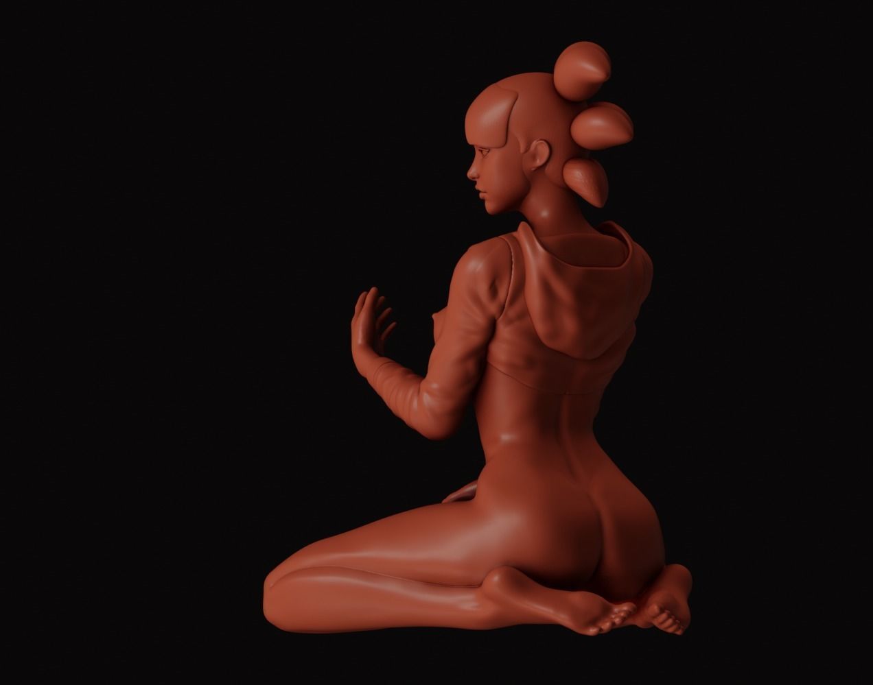 Futurama Girls - 1to10 statue STL file NSFW 3D print model 3D print model_39