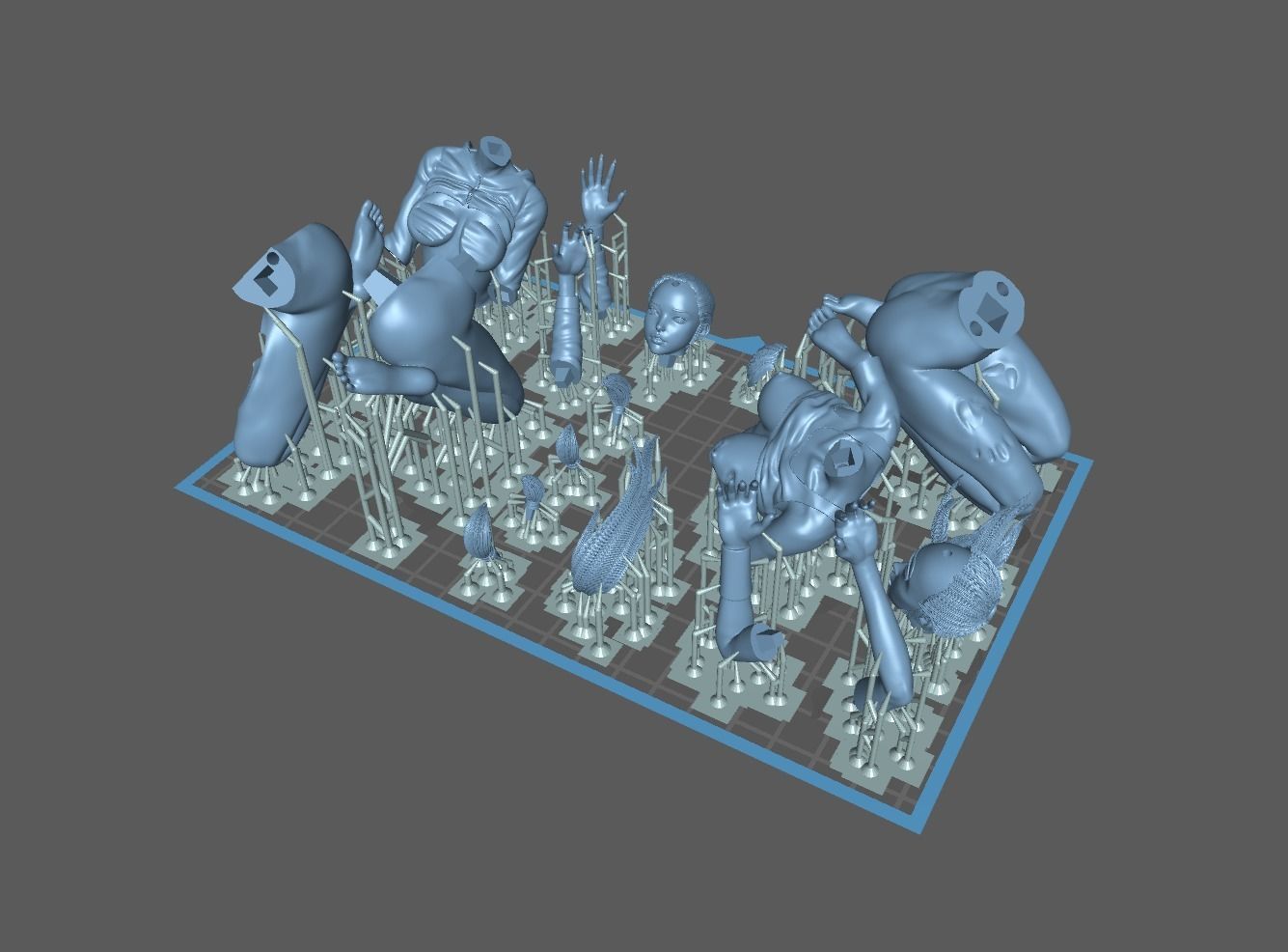 Futurama Girls - 1to10 statue STL file NSFW 3D print model 3D print model_22