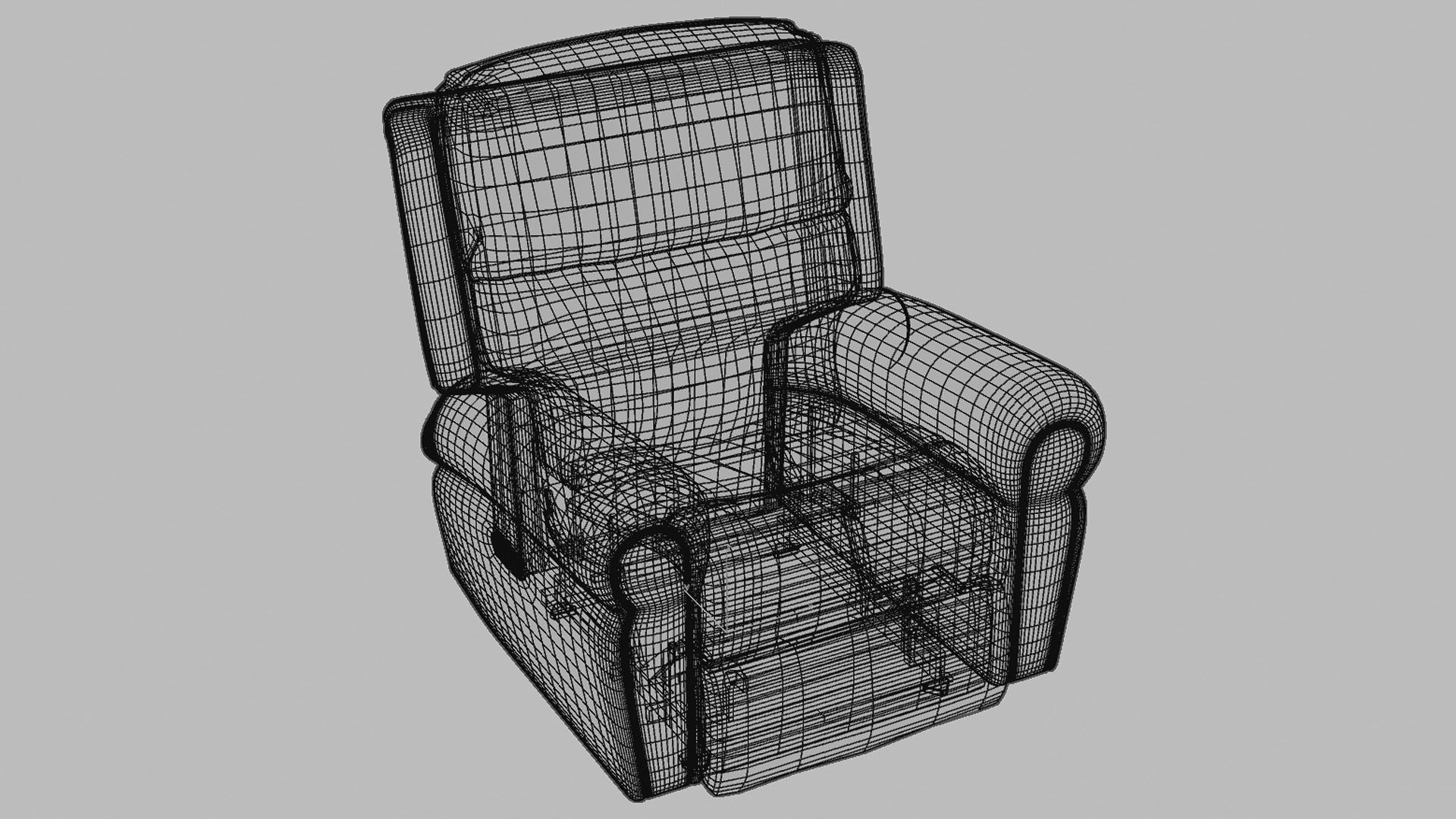 3D Model Recliner Chair  Neil 3D model_3