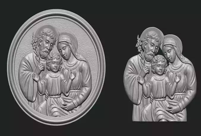 Jesus Family prayer medals and pendants