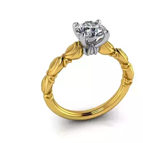 1 Carat Vintage Classic Solitaire Ring Hand Crafted design style