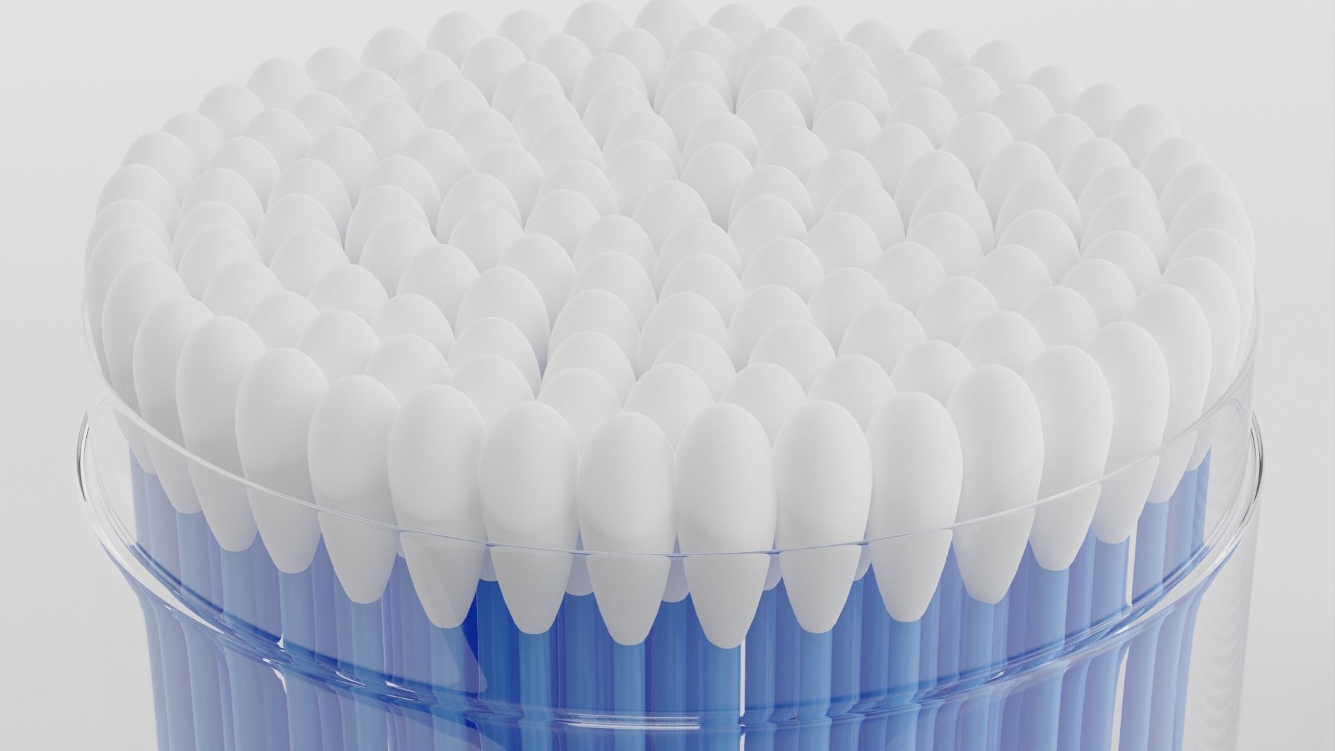 Cotton Swab Package 3D model_5