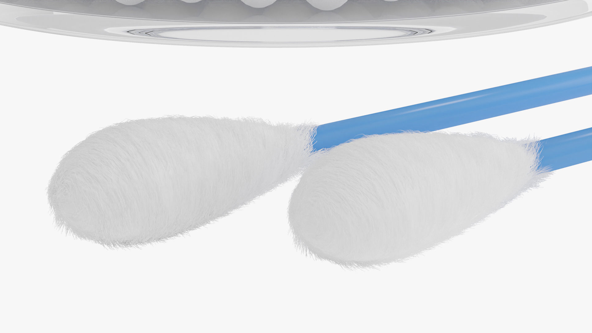 Cotton Swab Package 3D model_2