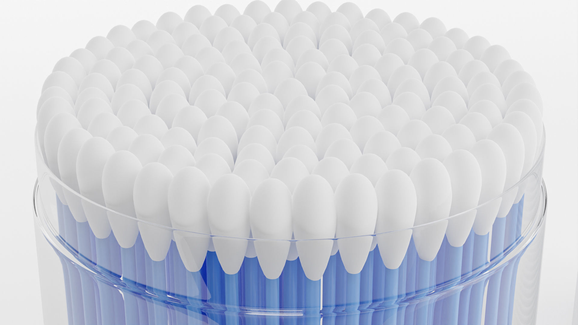 Cotton Swab Package 3D model_4