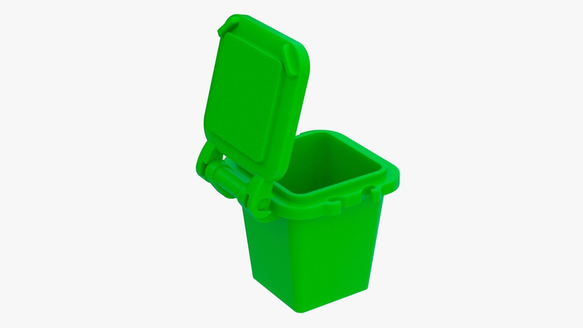 Lego Recycle Bin Low-poly 3D model_6