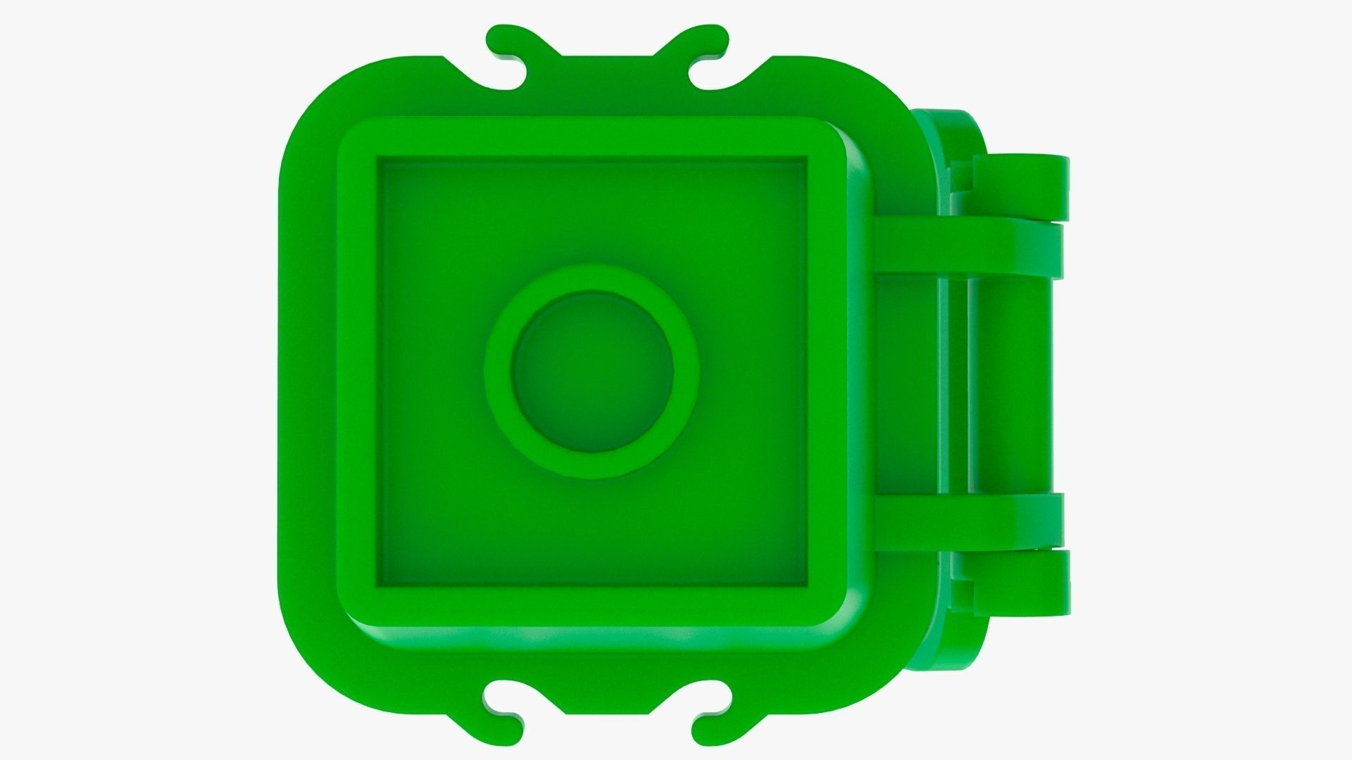 Lego Recycle Bin Low-poly 3D model_5