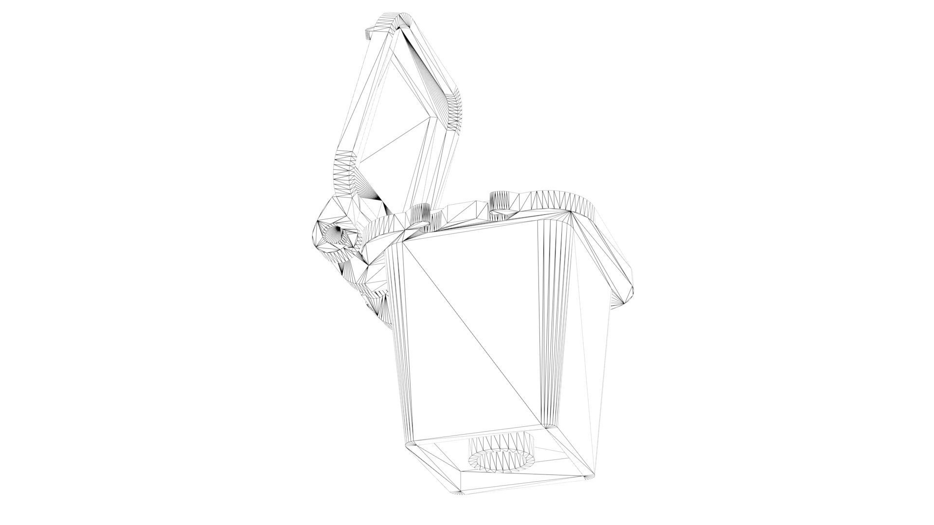 Lego Recycle Bin Low-poly 3D model_9