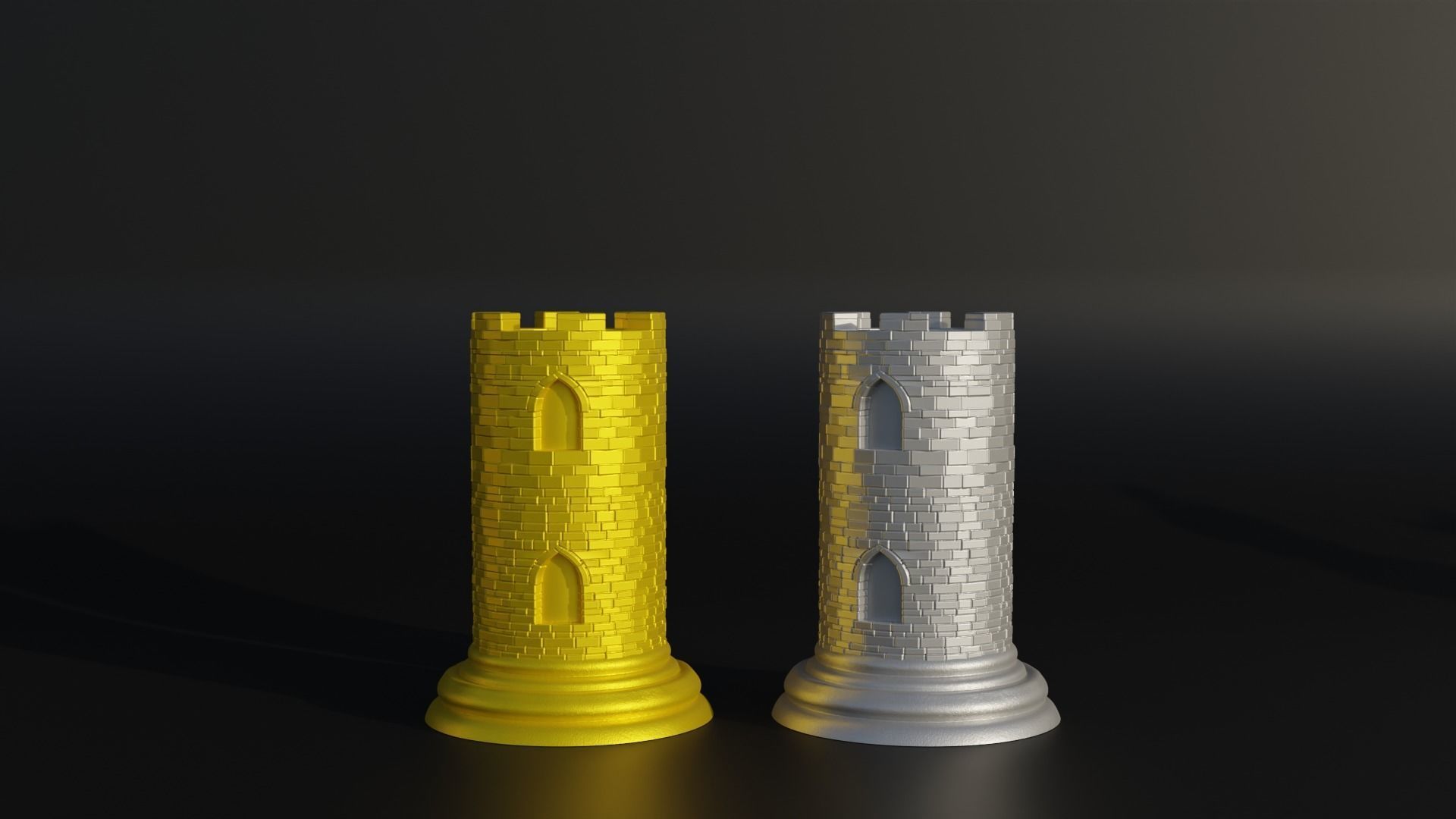 Dragon Figure Chess Set - 8 Different Pieces 3D print model_7