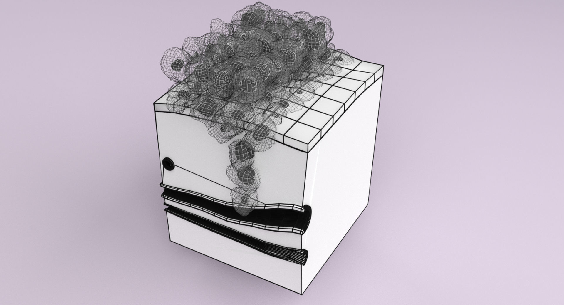 adaptation epithelial cell changes normal to cancer Low-poly 3D model_24