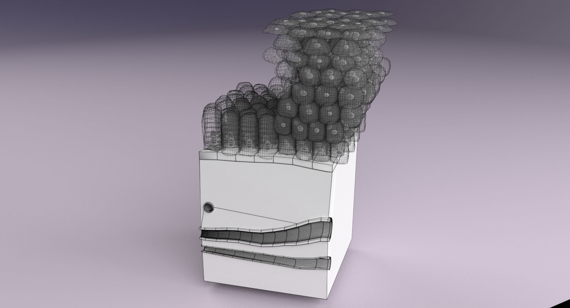 adaptation epithelial cell changes normal to cancer Low-poly 3D model_27