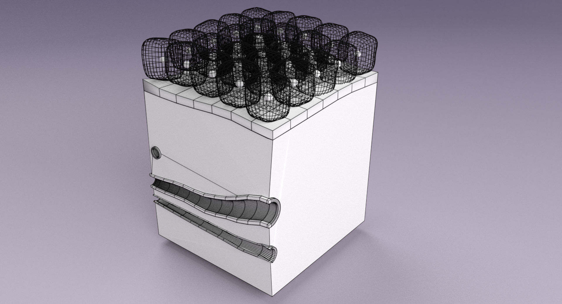 adaptation epithelial cell changes normal to cancer Low-poly 3D model_33
