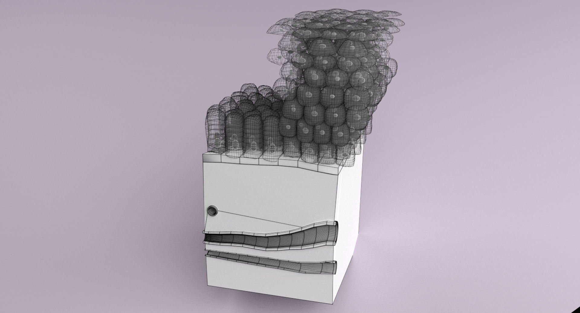 adaptation epithelial cell changes normal to cancer Low-poly 3D model_30