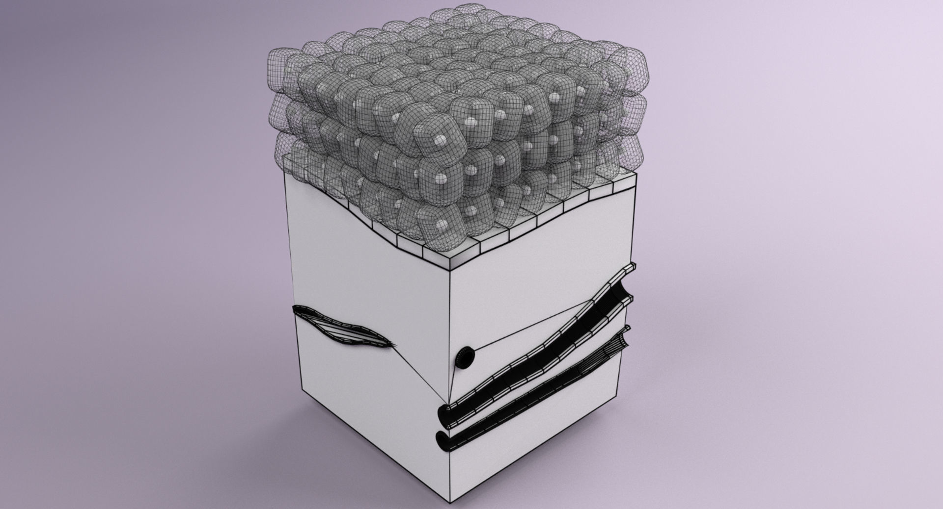 adaptation epithelial cell changes normal to cancer Low-poly 3D model_32