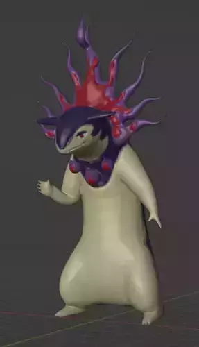 Typhlosion Hisuian Form 3D print model