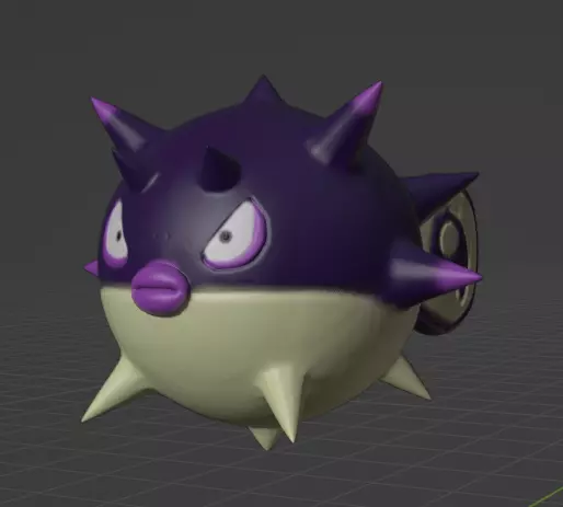 Qwilfish Hisuian Form 3D print model_0