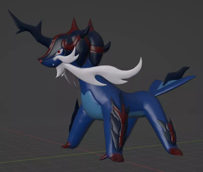 Samurott Hisuian Form 3D print model_0