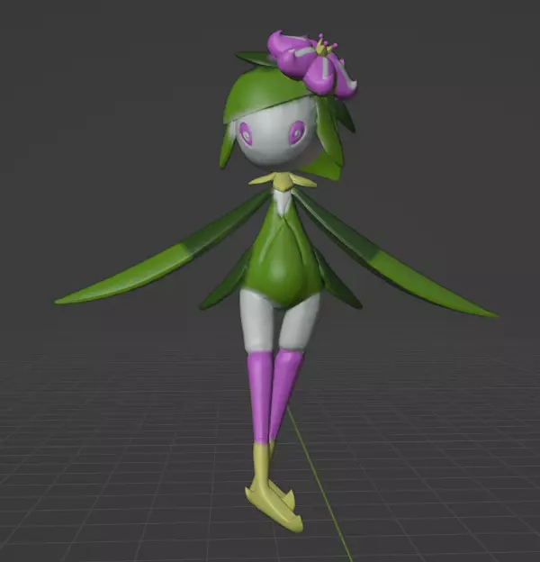Lilligant Hisuian Form 3D print model_0