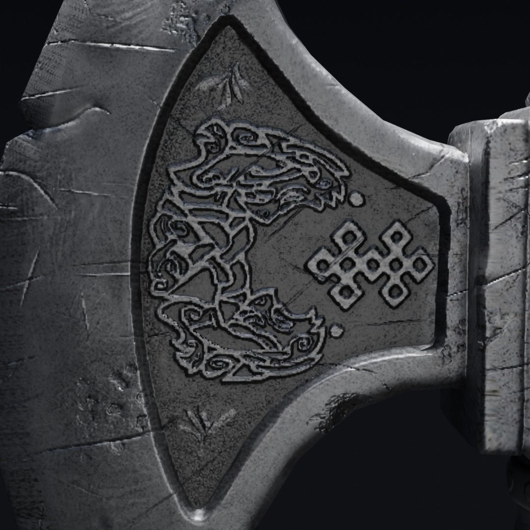 Medieval Weapons GameReady Low-poly 3d models 3D Model Collection_10