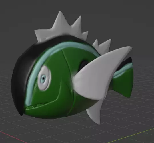 Basculin White-Striped Form 3D print model_0